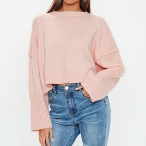 Chenille Nude wide sleeve sweater